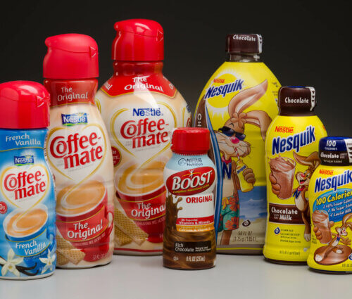 Nestle plastic bottles image